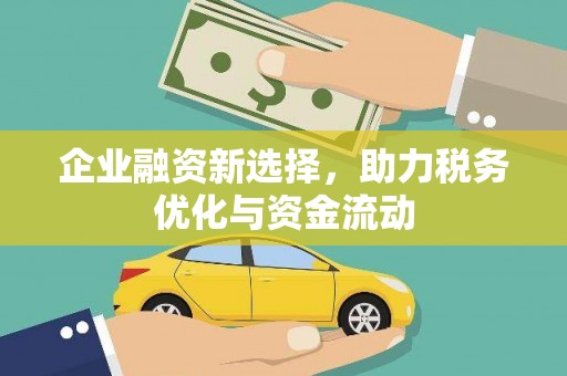 紫金企业融资新选择，助力税务优化与资金流动