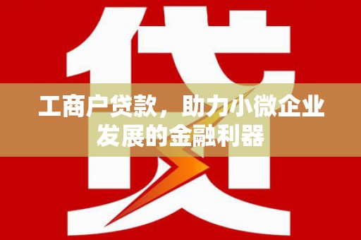 紫金工商户贷款，助力小微企业发展的金融利器