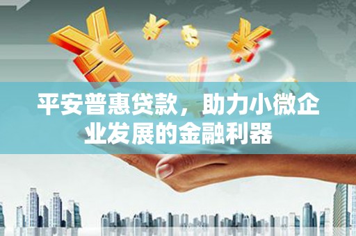 紫金平安普惠贷款，助力小微企业发展的金融利器