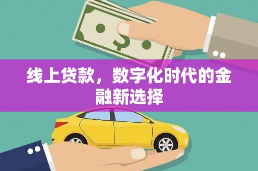 紫金线上贷款，数字化时代的金融新选择
