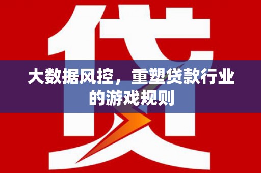 紫金大数据风控，重塑贷款行业的游戏规则