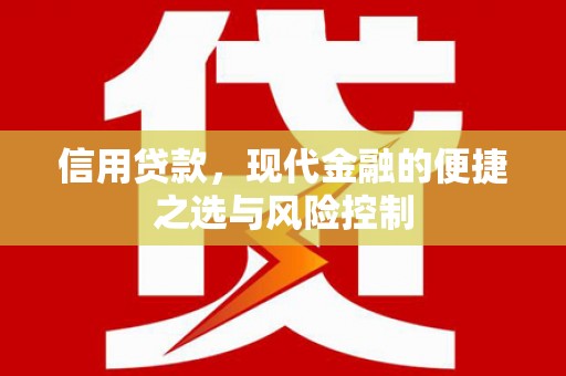 紫金信用贷款，现代金融的便捷之选与风险控制