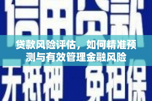 紫金贷款风险评估，如何精准预测与有效管理金融风险