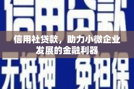 紫金信用社贷款，助力小微企业发展的金融利器