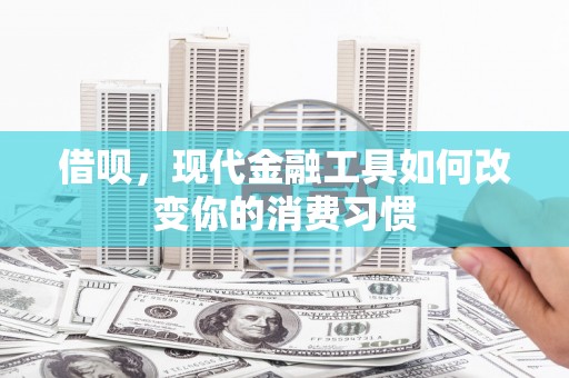 紫金借呗，现代金融工具如何改变你的消费习惯