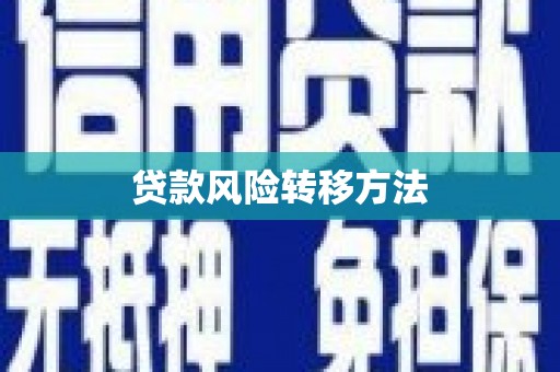 紫金贷款风险转移方法