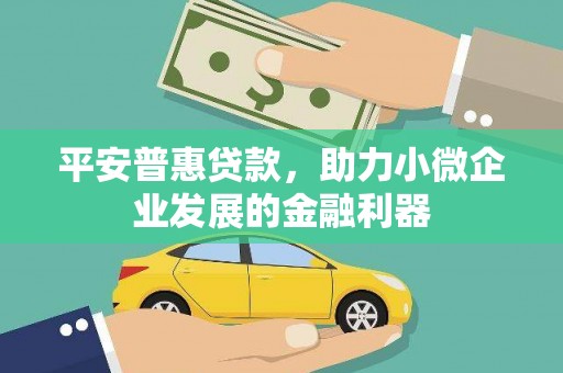 紫金平安普惠贷款，助力小微企业发展的金融利器