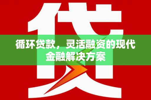 紫金循环贷款，灵活融资的现代金融解决方案