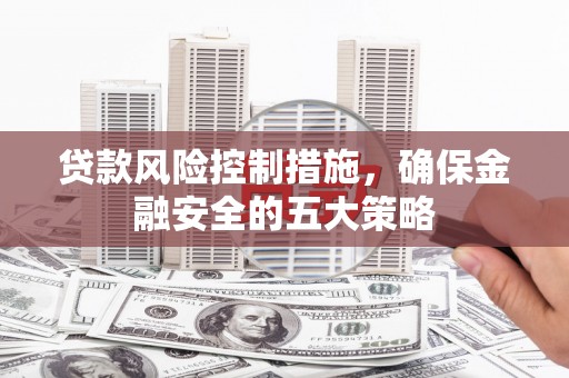 紫金贷款风险控制措施，确保金融安全的五大策略