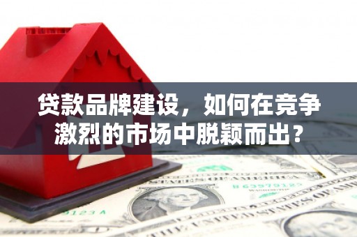 紫金贷款品牌建设，如何在竞争激烈的市场中脱颖而出？
