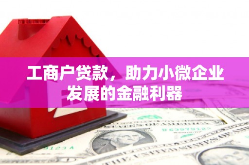 紫金工商户贷款，助力小微企业发展的金融利器
