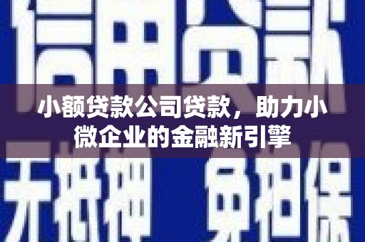紫金小额贷款公司贷款，助力小微企业的金融新引擎