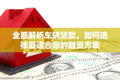 紫金全面解析车辆贷款，如何选择最适合你的融资方案