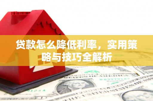 紫金贷款怎么降低利率，实用策略与技巧全解析
