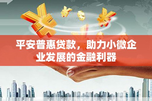 紫金平安普惠贷款，助力小微企业发展的金融利器