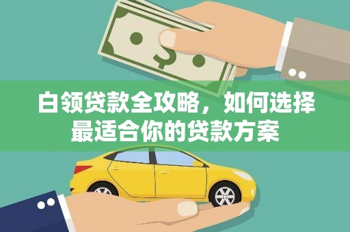 紫金白领贷款全攻略，如何选择最适合你的贷款方案