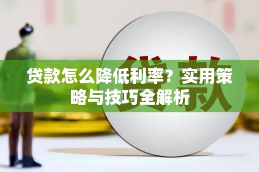 紫金贷款怎么降低利率？实用策略与技巧全解析